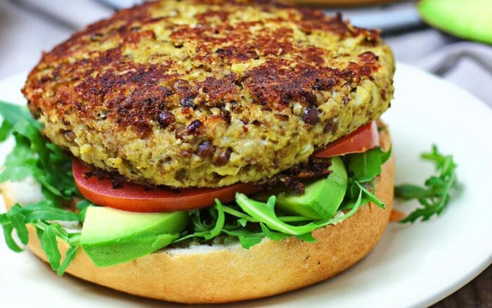 veggie burger - vegetarisk hamburgare